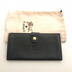 NWT Il Bisonte Women’s Cowhide Leather Wallet Gray
